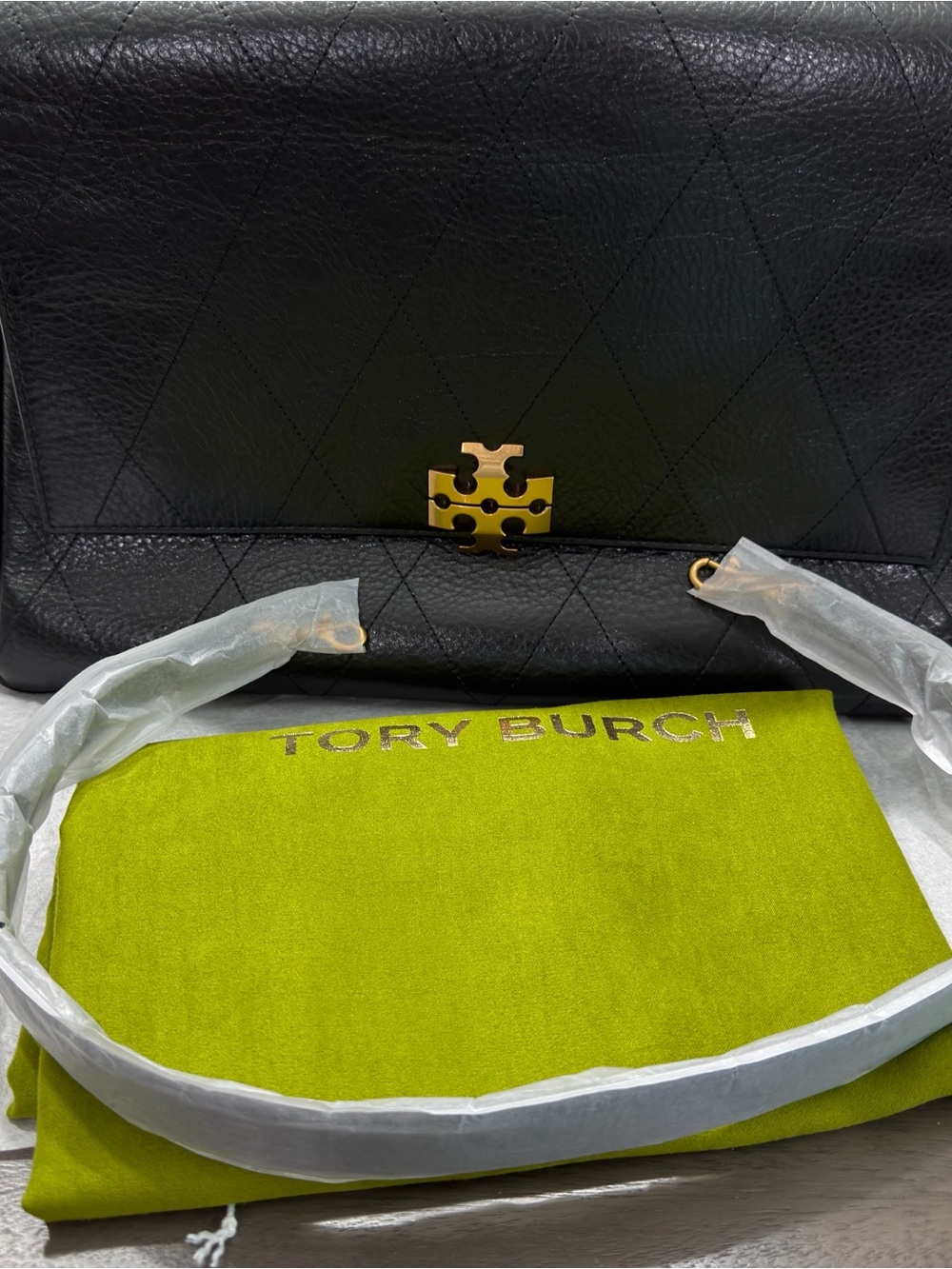 NWT Tory Burch Large Charlie quilted shoulder bag - Picture 13 of 14
